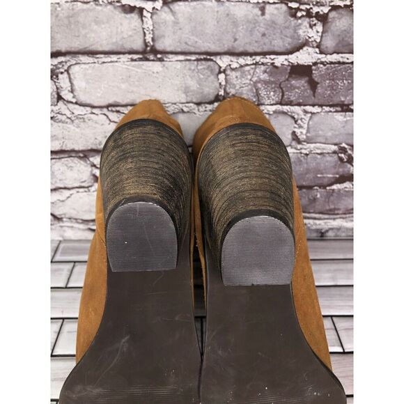 Steve Madden Nalani Brown Suede Leather Western Heel Boots Women Sz 11M US/42EU - Picture 13 of 15
